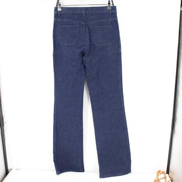 See by Chloe Jeans Women 29 L36 High Rise Boot Cut Embroidered Pockets Braided - Picture 4 of 12